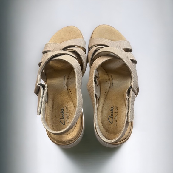 Clark’s Jillian Spring Sandals Slingback adjustable Size 12 M Tan Sand Sable - Picture 11 of 11